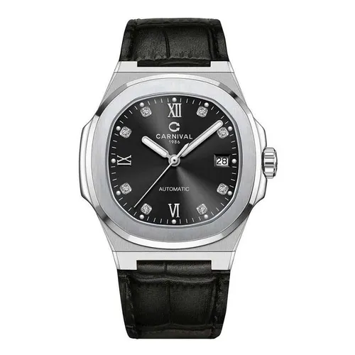 Đồng Hồ Nam Carnival Automatic Watch 8160G-VT-DD-D Màu Đen
