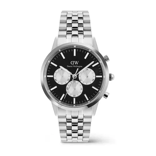 Đồng Hồ Nam Daniel Wellington 5-LINK - DW00100873 Iconic Chronograph Panda Màu Đen Bạc