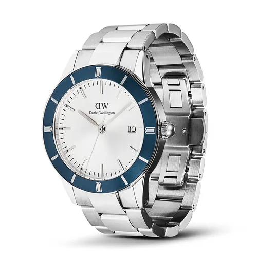 Đồng Hồ Nam Daniel Wellington Index Bezel DW00100818 Màu Bạc