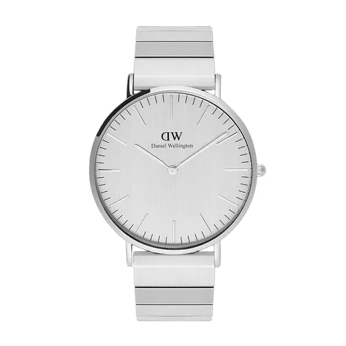 Đồng Hồ Nam Daniel Wellington Classic Piano Link Silver Unitone Màu Bạc