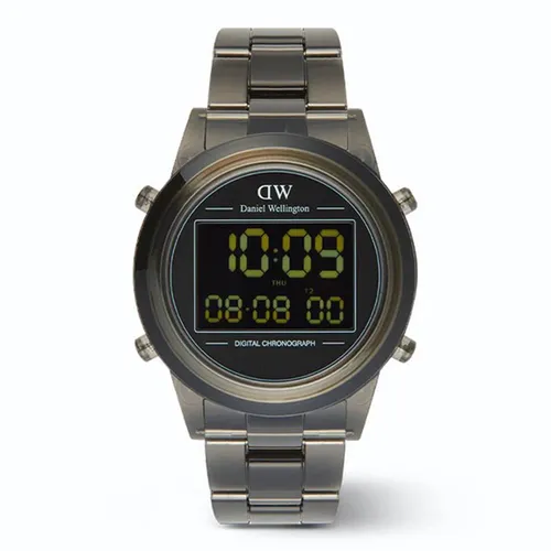 Đồng Hồ Nam Daniel Wellington Link Strap DW00100765 Digital 42mm Màu Xám Đen