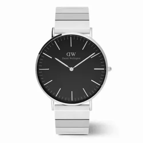 Đồng Hồ Nam Daniel Wellington Piano Link DW00100774 Classic Sterling Piano 40mm Màu Bạc Đen