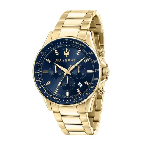 Đồng Hồ Nam Maserati Sfida R8873640008 Màu Xanh Vàng