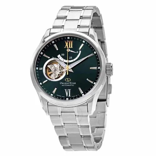 Đồng Hồ Nam Orient Star Open Heart Green RE-AT0002E00B Màu Bạc Xanh