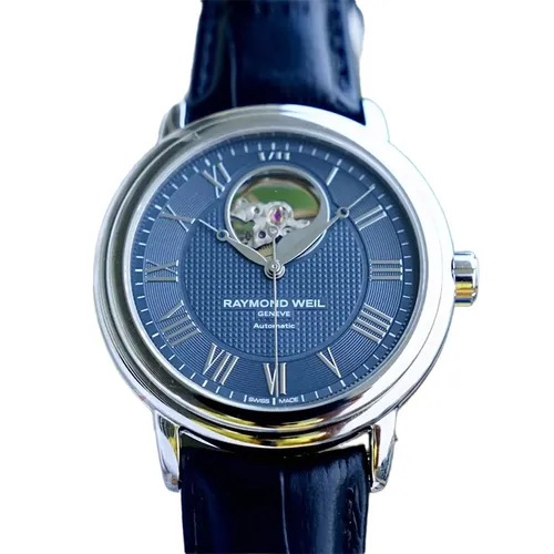 Đồng Hồ Nam Raymond Weil Maestro Automatic 2827-STC-00508 Màu Xanh Bạc