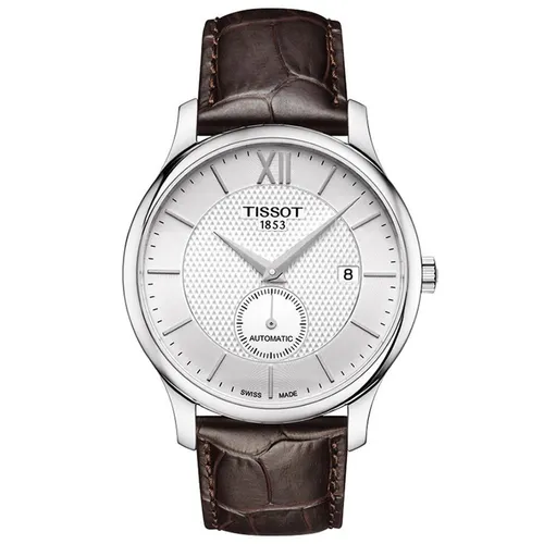 Đồng Hồ Nam Tissot Tradition Automatic Small Second T063.428.16.038.00 (T0634281603800) Màu Nâu Trắng