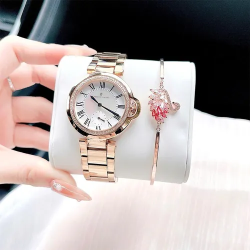 Đồng Hồ Nữ Christian Van Sant Quartz CV0232 Màu Vàng Gold (Tặng Vòng Tay)