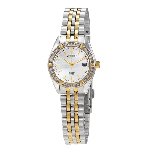 Đồng Hồ Nữ Citizen Quartz Crystal Ladies Watch EU6064-54D Màu Vàng - Bạc