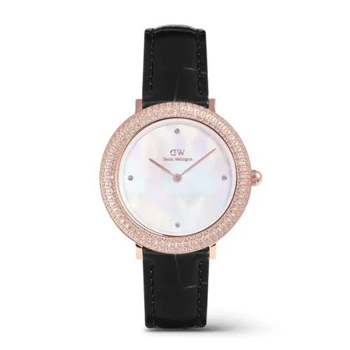 Đồng Hồ Nữ Daniel Wellington Crystal Bezel DW00100827 Màu Đen