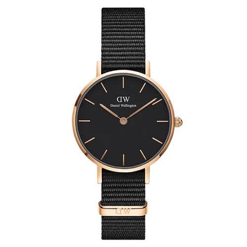 Đồng Hồ Nữ Daniel Wellington DW00100247 Petite Cornwall 28mm Màu Đen
