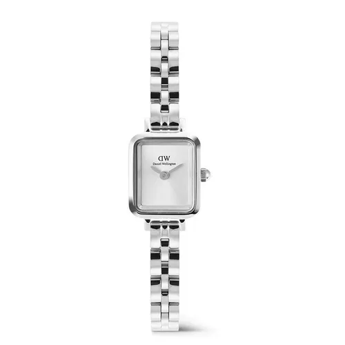 Đồng Hồ Nữ Daniel Wellington DW00100844 Quadro Mini Arch 3-Link 15.4x18.2mm Màu Bạc