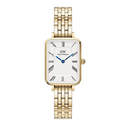 Đồng Hồ Nữ Daniel Wellington Quadro Roman Numerals 5 Link Màu Vàng Trắng