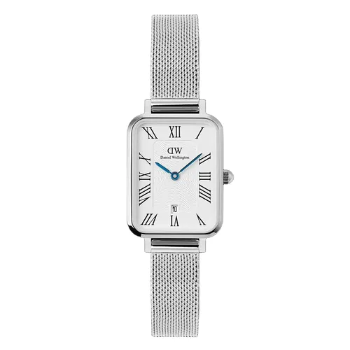 Đồng hồ Nữ Daniel Wellington Quadro Sterling Roman Numerals Date Màu Bạc