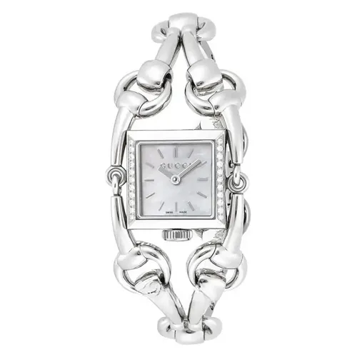 Đồng Hồ Nữ Gucci Quartz Silver Tone YA116505 Màu Bạc