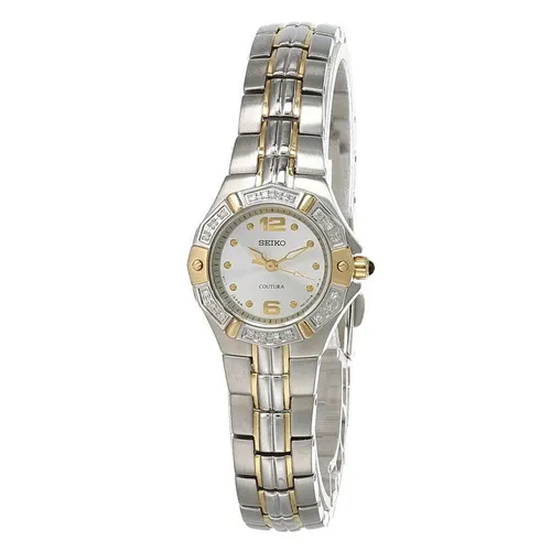 Đồng Hồ Nữ Seiko Coutura Silver Dial 2-Tone S-Steel Women's Watch SXGN26 Màu Bạc