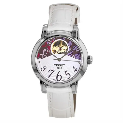 Đồng Hồ Nữ Tissot T-Classic Lady Heart T050.207.16.037.00 Màu Trắng Tím