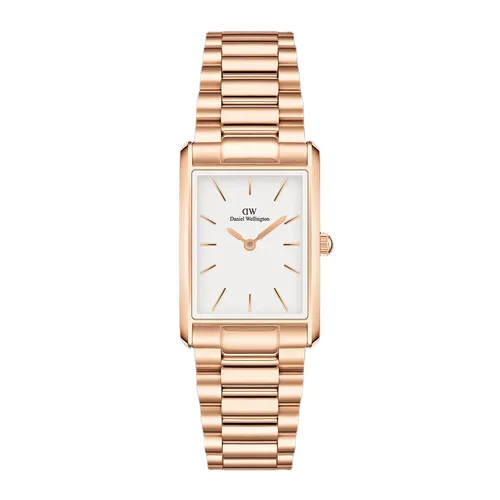 Đồng Hồ Unisex Daniel Wellington Petite Durham Rose Gold Bound 3-Link Màu Vàng Hồng