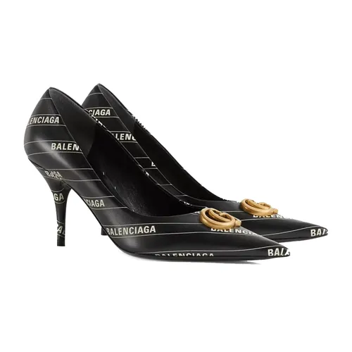 Giày Cao Gót Nữ Gucci  The Hacker Project Knife Pump 680760-ULR00-1146 Màu Đen (Gót 8 Phân) Size 35