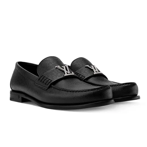 Giày Lười Nam Louis Vuitton LV Major Loafer 1AIYWB Màu Đen Size 39