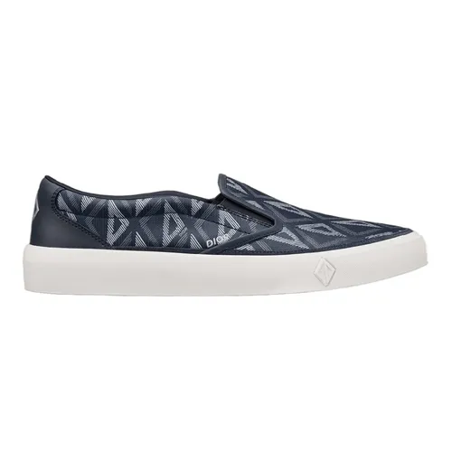 Giày Slip On Nam Dior B101 CD Diamond 3SN296ZPP H515 Màu Xanh Navy