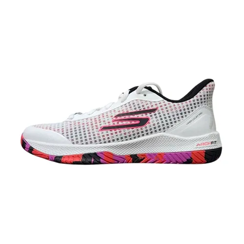 Giày Tennis/Pickleball Nam Skechers Viper Court Pro 246069-WHP Màu Trắng Hồng Size 39.5