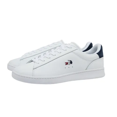 Giày Thể Thao Nam Lacoste Men's Carnaby Leather Sneakers 48SMA0111 407 Màu Trắng Size 40.5