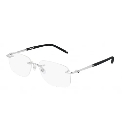 Gọng Kính Nam Montblanc MB0071O 002 Silver Màu Bạc