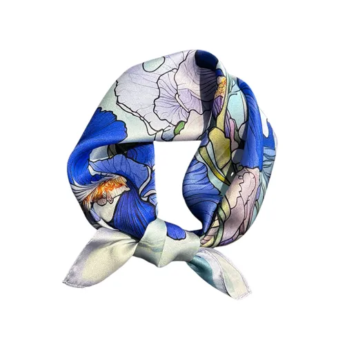 Khăn Choàng Nữ Kya Jewel Blue Iris SC77 Màu Xanh Blue