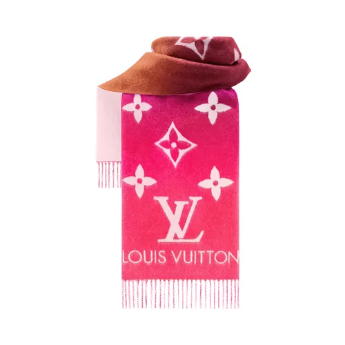 Khăn Quàng Cổ Louis Vuitton LV M79506 Reykjavik Gradient Màu Hồng