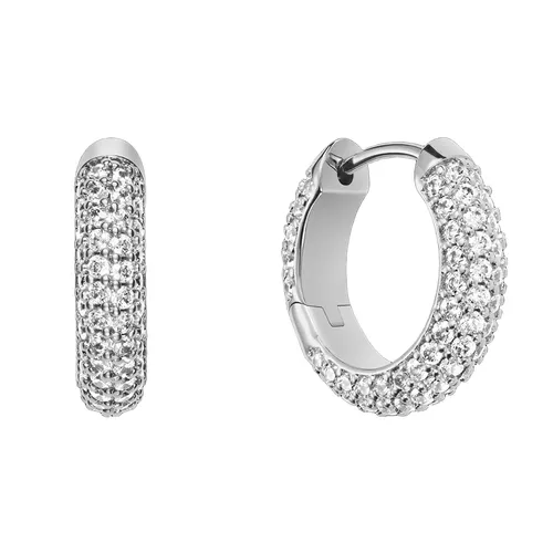 Khuyên Tai Nữ Daniel Wellington Pavé Crystal Earrings Silver DW00400657 Màu Bạc