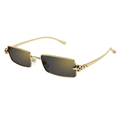 Kính Mát Nam Cartier Sunglasses CT0473S 001 Màu Vàng