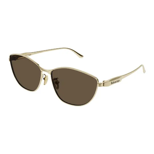 Kính Mát Nữ Balenciaga Sunglasses BB0358SK 003 Màu Nâu Vàng