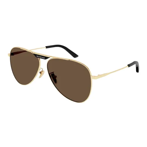 Kính Mát Unisex Balenciaga BB0244S 003 Màu Nâu Vàng