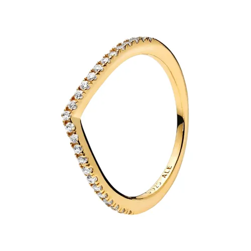 Nhẫn Nữ Pandora Sparkling Wishbone Ring 168758C01 Màu Vàng Gold Size 46