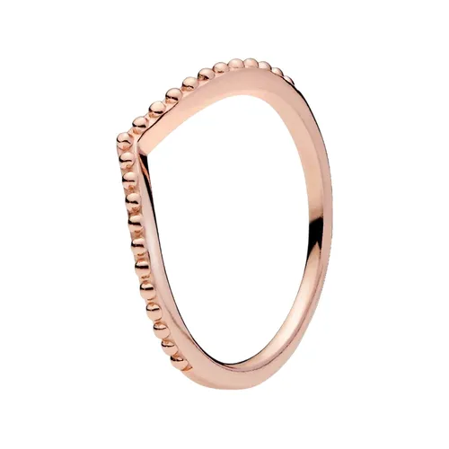 Nhẫn Nữ Pandora Beaded Wish Ring 186315 Màu Vàng Hồng Size 46