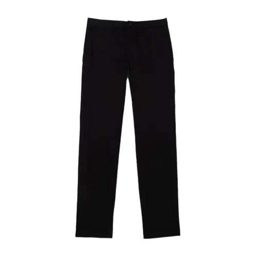 Quần Dài Nam Lacoste Men's Cotton Gabardine HH8946 031 Màu Đen Size 44