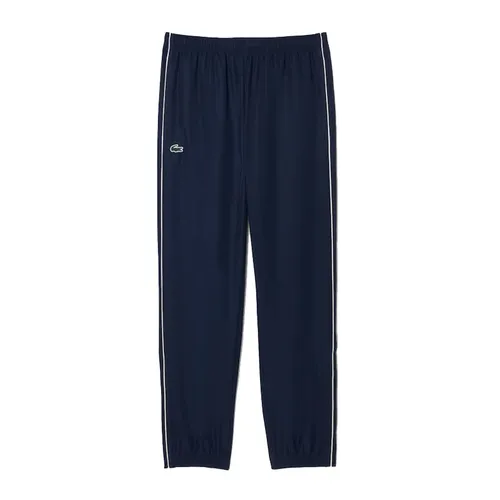 Quần Gió Nam Lacoste Logo Stripe Tennis Tracksuit Màu Xanh Navy Size 4