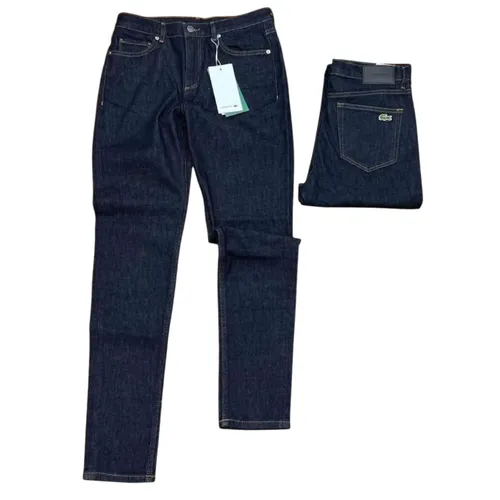 Quần Jean Nữ Lacoste Women's Long With 5 Pockets Design Slim Màu Xanh Đen Size 25