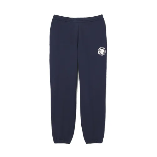 Quần Nỉ Nam Lacoste Tennis Print Sweatpants XH9777-00-166 Màu Xanh Navy Size 3