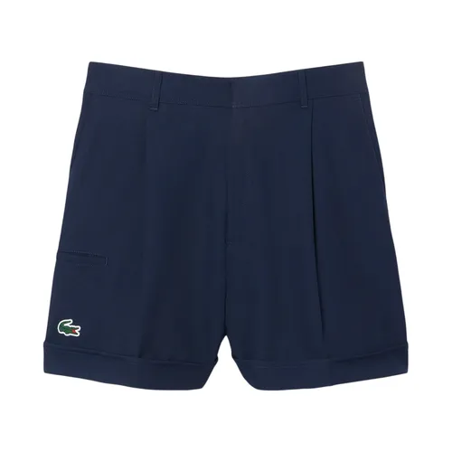 Quần Short Nữ Lacoste Ultra Dry Golf Stretch Bermuda FF8583 99 166 Màu Xanh Navy Size 34