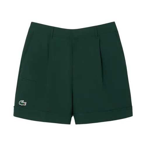 Quần Short Nữ Lacoste Ultra Dry Golf Stretch Bermuda FF8583 99 YZP Màu Xanh Đậm Size 36