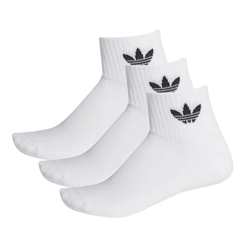 Set 3 Đôi Tất Cổ Trung Unisex Adidas Of 3 Pairs Of Mid-Calf Socks FT8529 Màu Trắng Size 25-27cm