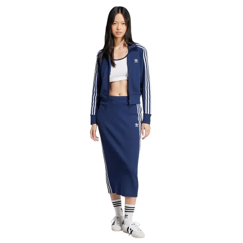 Set Áo Khoác Và Chân Váy Nữ Adidas JD4605/JD4607 Màu Xanh Chàm Size S (Form Á)