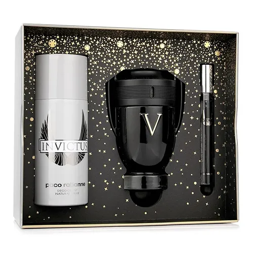 Set Nước Hoa Nam Paco Rabanne Invictus Victory 3 Món (EDP 100ml + 10ml, Lăn Khử Mùi 150ml)