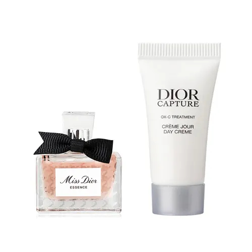 Set Nước Hoa Nữ Miss Dior Essence 5ml + Kem Dưỡng Da 5ml (Kèm Túi Lưới)