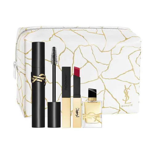 Set Nước Hoa Nữ YSL Yves Saint Laurent Lash Clash Mascara Holiday 4 Món (EDP 7.5ml + Mascara + Son YSL 21 Rouge Paradoxe)