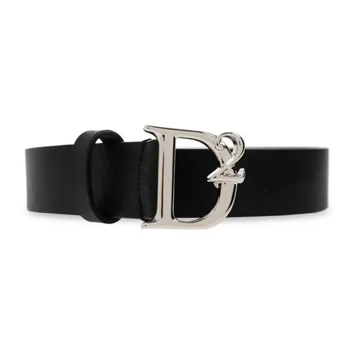 Thắt Lưng Nam Dsquared2 Logo Buckle Belt BEM0461 12900001 M802 Màu Đen Size 110