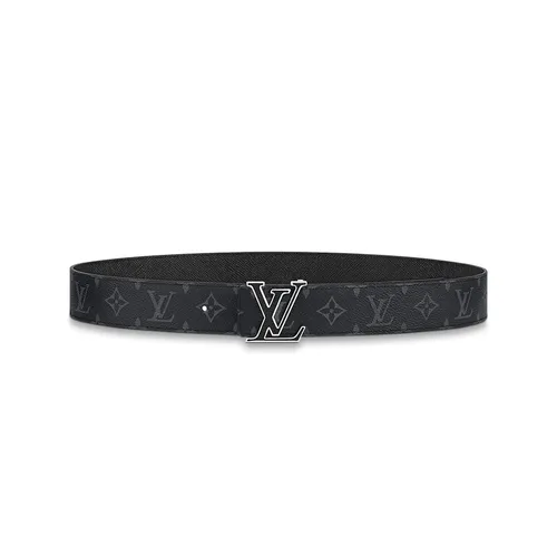 Thắt Lưng Nam Louis Vuitton LV Initiales 40mm Reversible Belt M0157T Màu Xám Đen Size 90