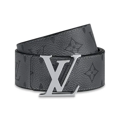 Thắt Lưng Nam Louis Vuitton LV M0285V Initiales Double Sided Belt 40mm Màu Xám Đen Size 90