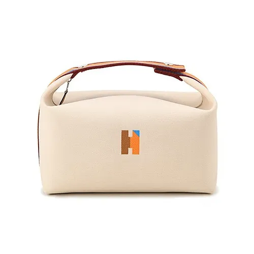 Túi Cầm Tay Nữ Hermès Bride-A-Brac GM H Pavillon Natural Màu Kem